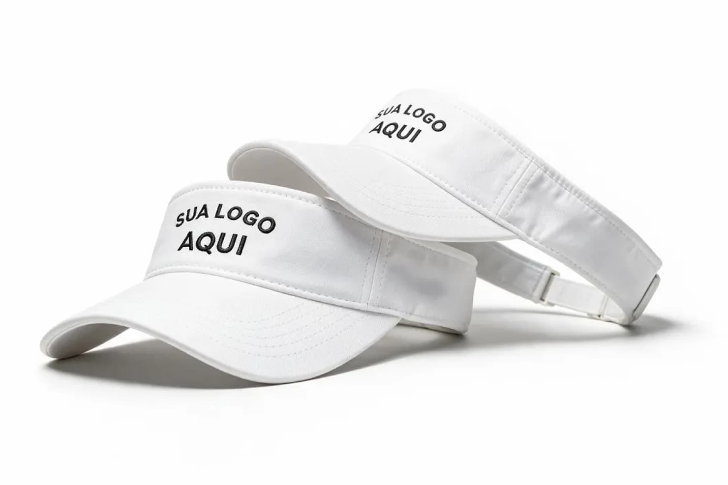 Viseira personalizada com bordado frontal