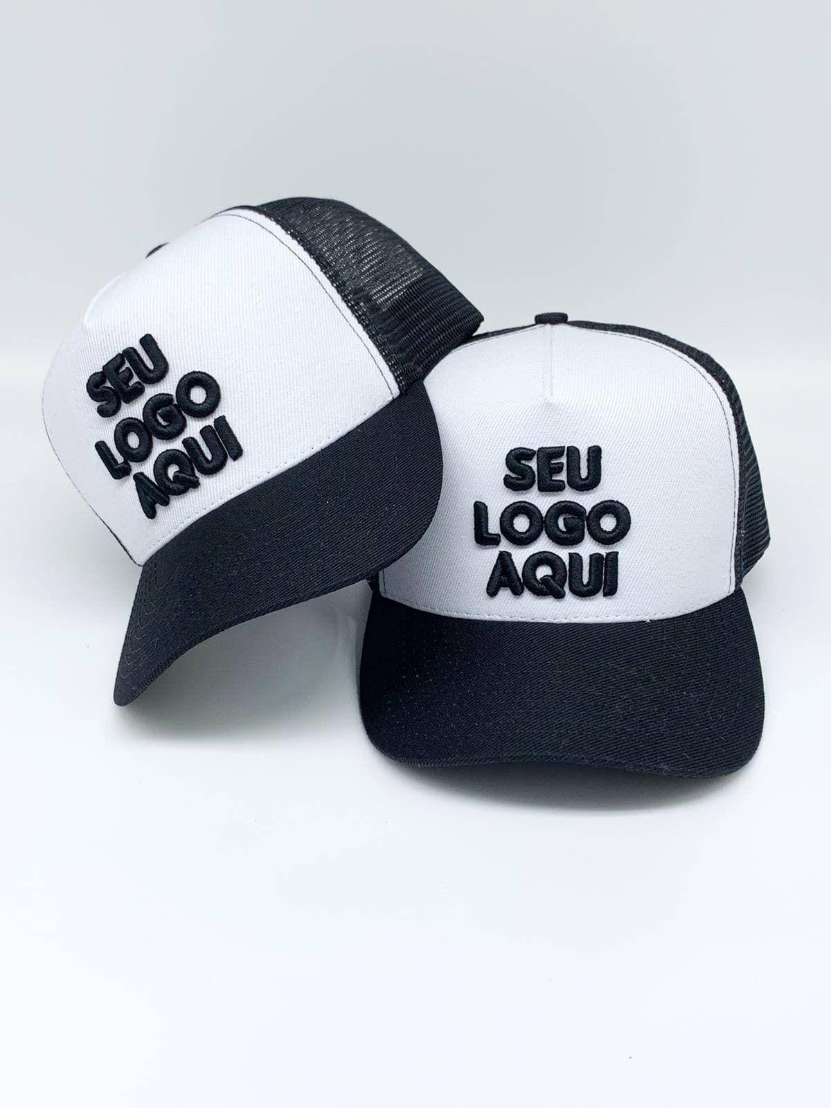 Boné trucker personalizado, traseira em tela